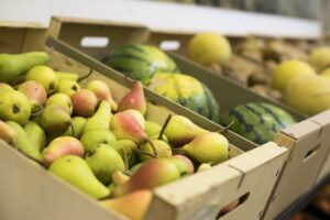 High Angle Delicious Fruits Market