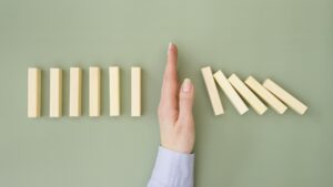 Flat Lay Economy Concept